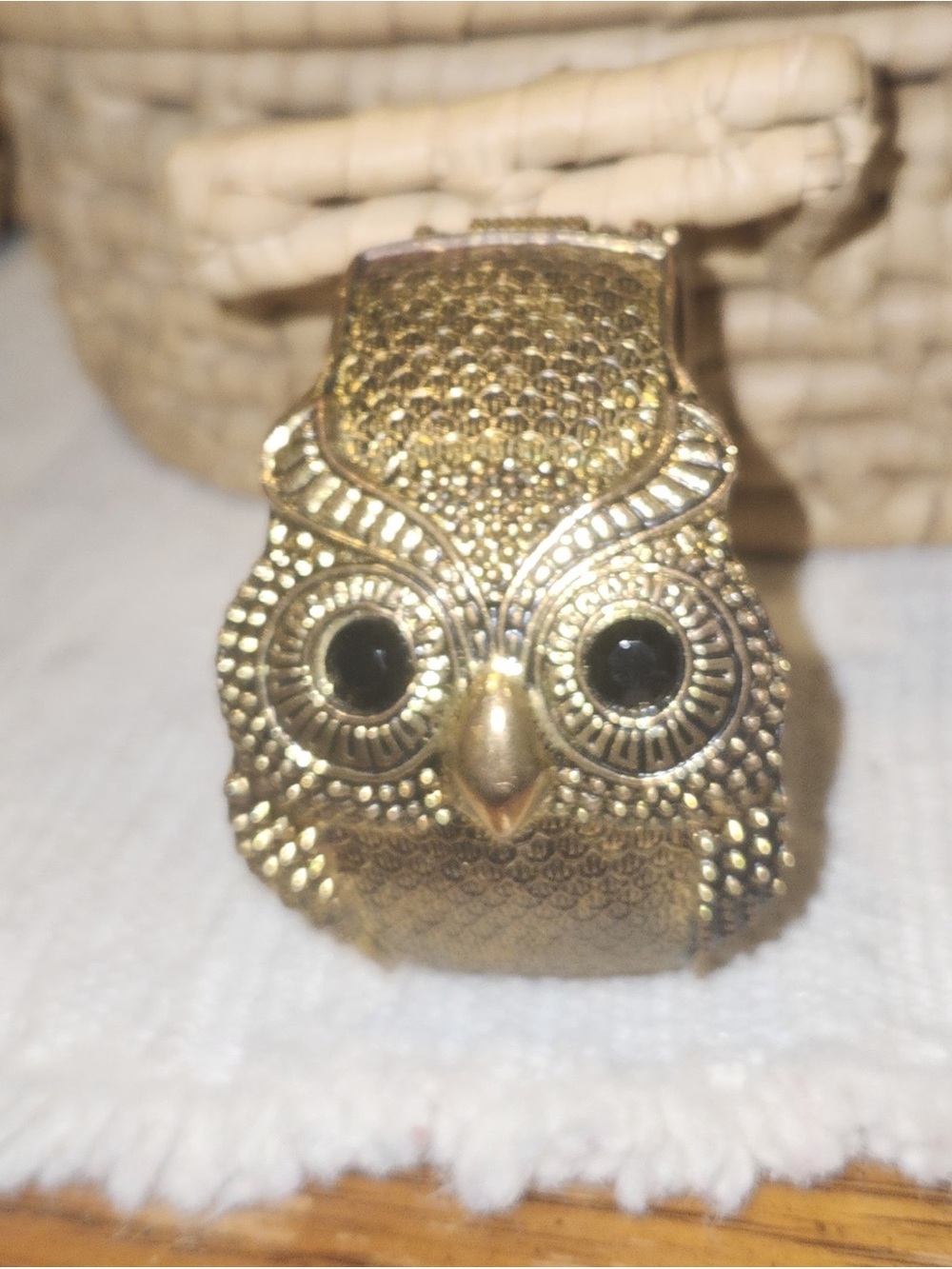 Gold Owl Statement bracelet